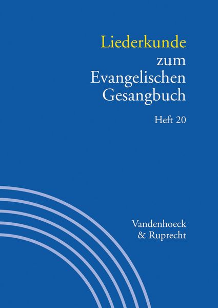Produktbild: Liederkunde zum Evangelischen Gesangbuch. Heft 20