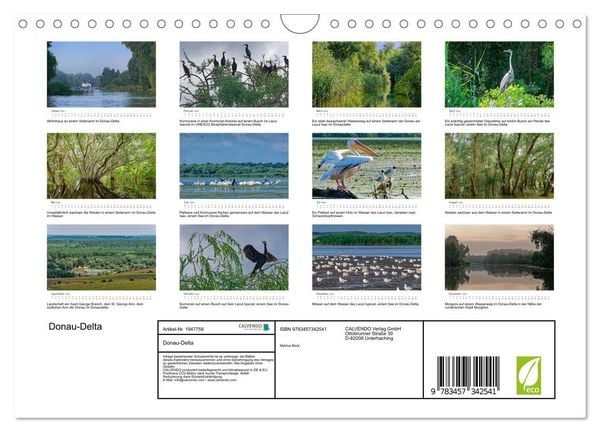 Produktbild: Donau-Delta (Wandkalender 2026 DIN A4 quer), CALVENDO Monatskalender