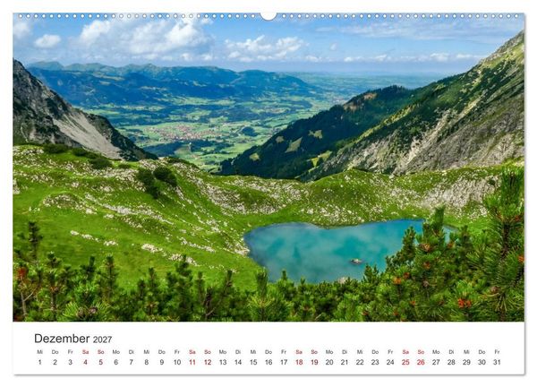 Produktbild: Oberstdorf - Bergparadies in den Alpen (hochwertiger Premium Wandkalender 2027 DIN A2 quer), Kunstdruck in Hochglanz