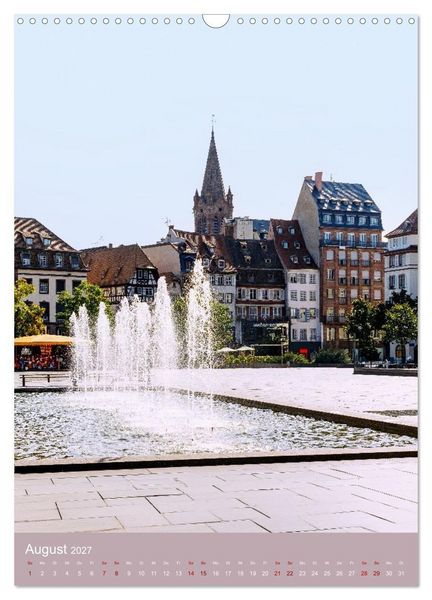 Produktbild: Zeitloses Strasbourg. Kan&auml;le, Fachwerk und els&auml;ssisches Flair (Wandkalender 2027 DIN A3 hoch), CALVENDO Monatskalender
