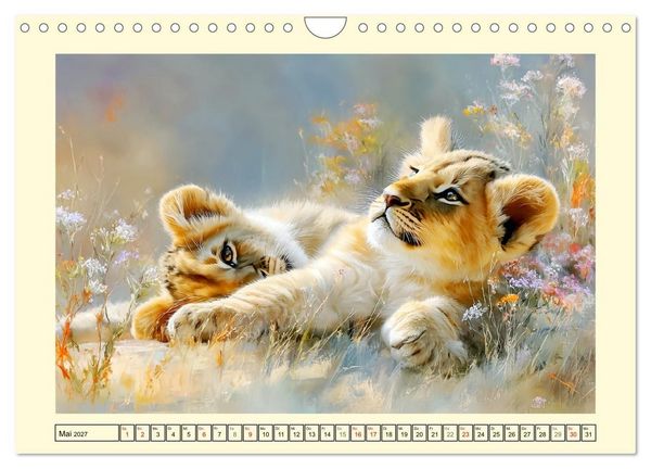 Produktbild: L&ouml;wenkinder. Afrikas kleine K&ouml;nige (Wandkalender 2027 DIN A4 quer), CALVENDO Monatskalender