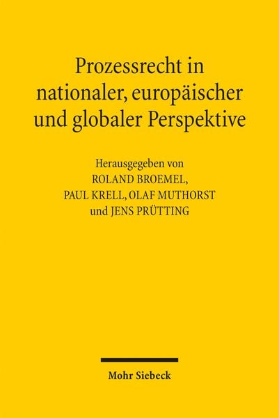 Produktbild: Prozessrecht in nationaler, europ&auml;ischer und globaler Perspektive