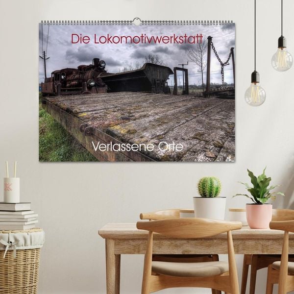 Produktbild: Verlassene Orte - Die Lokomotivwerkstatt (Wandkalender 2026 DIN A2 quer), CALVENDO Monatskalender