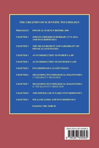 Produktbild: The Creation of Scientific Psychology