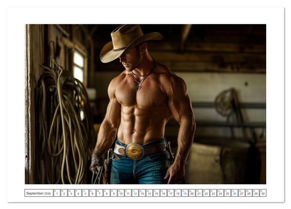 Produktbild: Sattel mich, Cowboy! (Wandkalender 2026 DIN A3 quer), CALVENDO Monatskalender