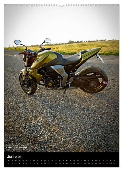 Produktbild: HONDA CB1000R (Wandkalender 2026 DIN A2 hoch), CALVENDO Monatskalender