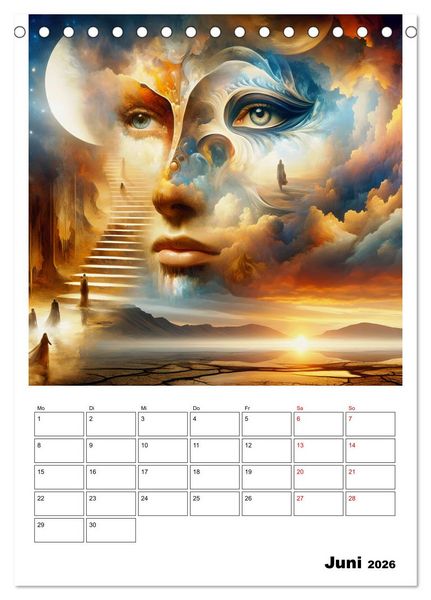 Produktbild: Treppen der Illusionen (Tischkalender 2026 DIN A5 hoch), CALVENDO Monatskalender