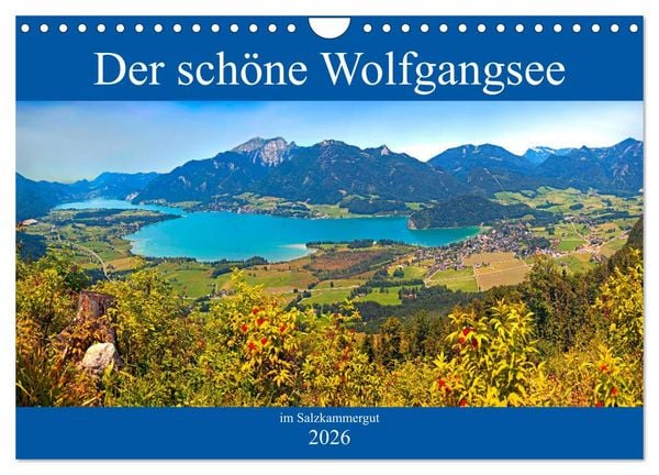 Produktbild: Der sch&ouml;ne Wolfgangsee im Salzkammergut (Wandkalender 2026 DIN A4 quer), CALVENDO Monatskalender