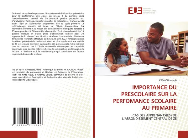 Produktbild: Importance Du Prescolaire Sur La Perfomance Scolaire Au Primaire