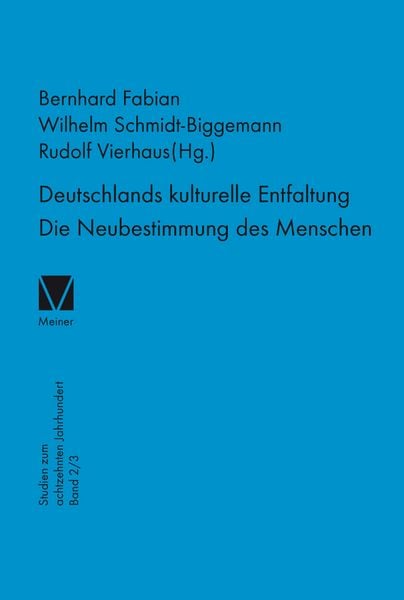 Produktbild: Deutschlands kulturelle Entfaltung. Die Neubestimmung des Menschen