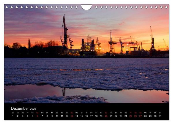 Produktbild: Hafen Hamburg (Wandkalender 2026 DIN A4 quer), CALVENDO Monatskalender