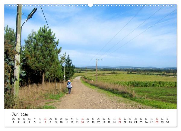 Produktbild: Jakobsweg - Camino Finisterre (hochwertiger Premium Wandkalender 2026 DIN A2 quer), Kunstdruck in Hochglanz