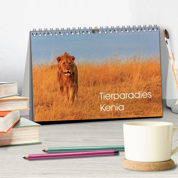 Produktbild: Tierparadies Kenia (Tischkalender 2026 DIN A5 quer), CALVENDO Monatskalender