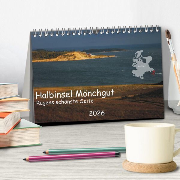 Produktbild: Halbinsel M&ouml;nchgut - R&uuml;gens sch&ouml;nste Seite (Tischkalender 2026 DIN A5 quer), CALVENDO Monatskalender