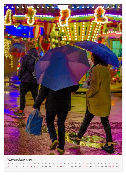 Produktbild: Sch&uuml;tzende Schirme - Auch bei Regen kann das Leben bunt sein (Wandkalender 2026 DIN A4 hoch), CALVENDO Monatskalender