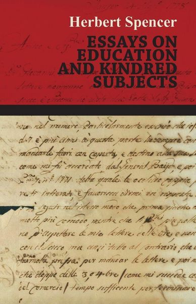 Produktbild: Essays on Education and Kindred Subjects
