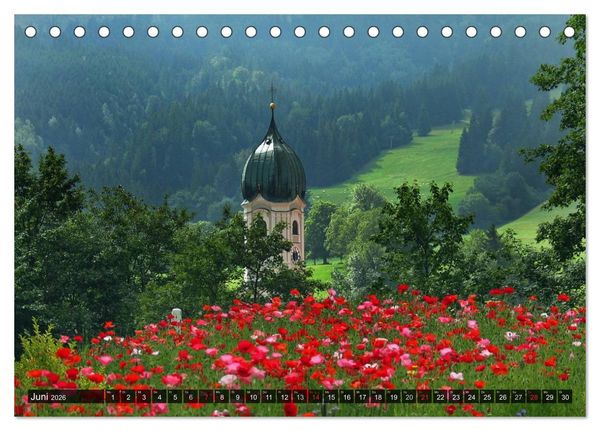 Produktbild: Ein Jahr im Allg&auml;u (Tischkalender 2026 DIN A5 quer), CALVENDO Monatskalender