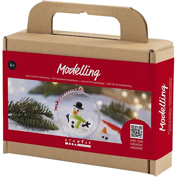 Produktbild: Creativ Company DIY Sets Modellieren Mini Kreativ Set Modellieren, Schneemann, Kreativ Box