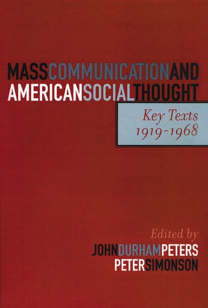 Produktbild: Mass Communication and American Social Thought