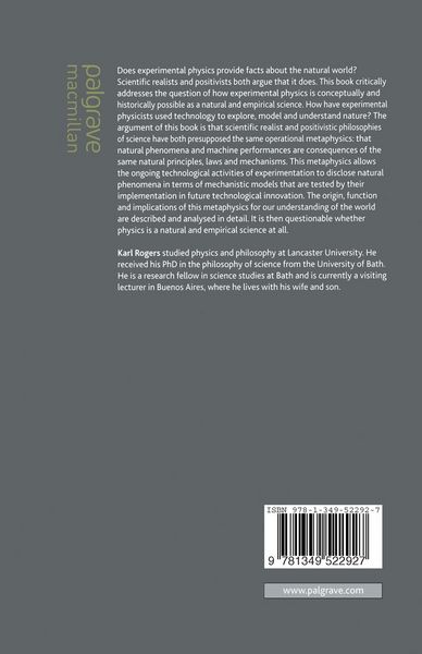 Produktbild: On the Metaphysics of Experimental Physics