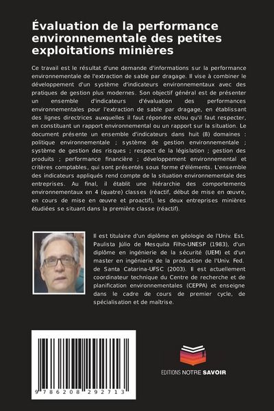 Produktbild: &Eacute;valuation de la performance environnementale des petites exploitations mini&egrave;res