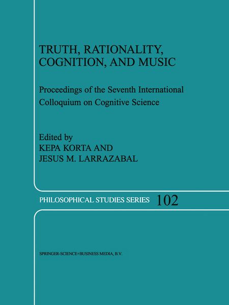 Produktbild: Truth, Rationality, Cognition, and Music