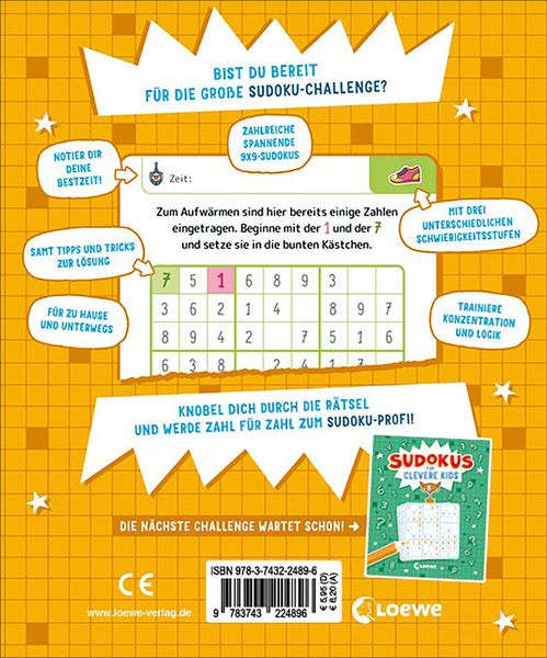 Produktbild: Sudokus f&uuml;r clevere Kids 7+ [gelb]