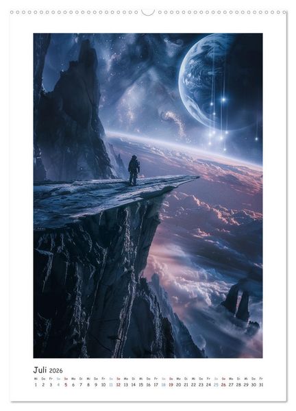 Produktbild: Jenseits der Sterne (Wandkalender 2026 DIN A2 hoch), CALVENDO Monatskalender