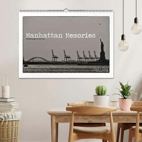 Produktbild: Manhattan Memories - Erinnerungen an New York (Wandkalender 2026 DIN A2 quer), CALVENDO Monatskalender