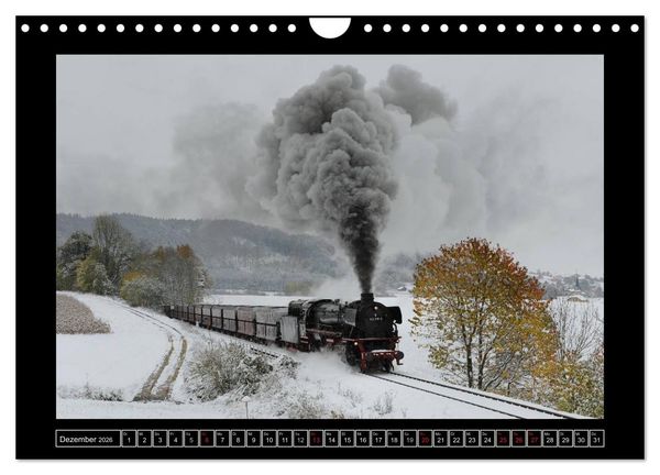 Produktbild: Eisenbahndampfromantik (Wandkalender 2026 DIN A4 quer), CALVENDO Monatskalender