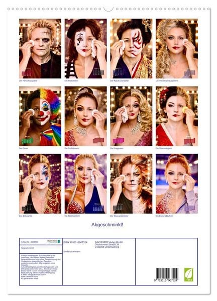 Produktbild: Abgeschminkt! (hochwertiger Premium Wandkalender 2027 DIN A2 hoch), Kunstdruck in Hochglanz