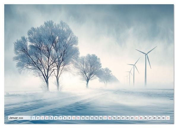 Produktbild: Windtr&auml;ume (Wandkalender 2026 DIN A2 quer), CALVENDO Monatskalender