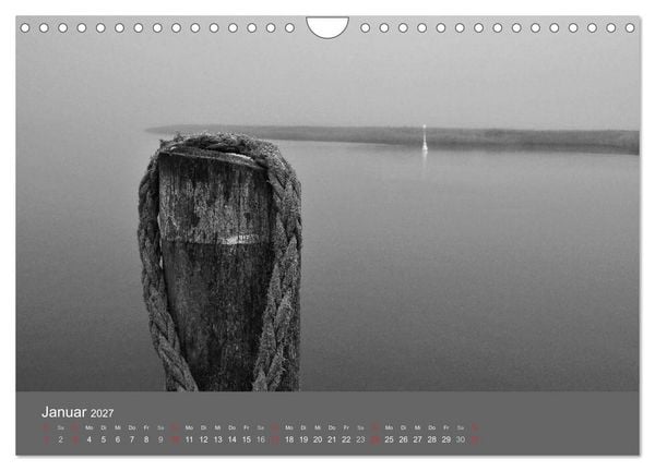 Produktbild: Ostsee - von schwarz bis wei&szlig; (Wandkalender 2027 DIN A4 quer), CALVENDO Monatskalender