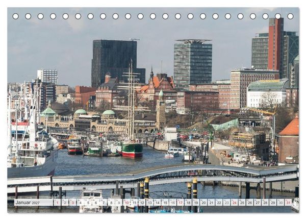 Produktbild: Hansestadt Hamburg (Tischkalender 2027 DIN A5 quer), CALVENDO Monatskalender