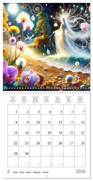 Produktbild: La nature f&eacute;erique (Calendrier mural carr&eacute; 2026 30x30 cm) Calendrier double avec une page pour vos prises de notes