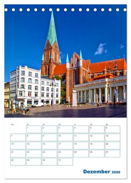 Produktbild: Residenzstadt Schwerin - Mecklenburg-Vorpommern - Terminplaner (Tischkalender 2026 DIN A5 hoch), CALVENDO Monatskalender