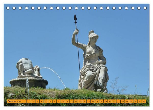 Produktbild: Die h&auml;ngenden G&auml;rten von Tivoli - Die Villa d'Este (Tischkalender 2026 DIN A5 quer), CALVENDO Monatskalender
