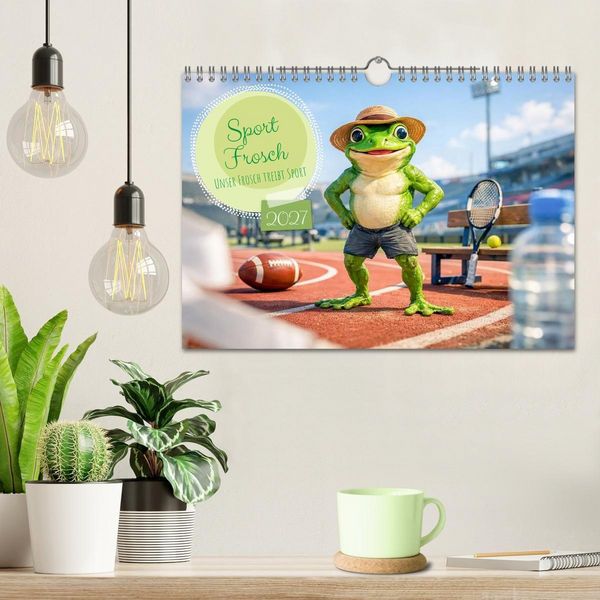 Produktbild: Sportfrosch (Wandkalender 2027 DIN A4 quer), CALVENDO Monatskalender