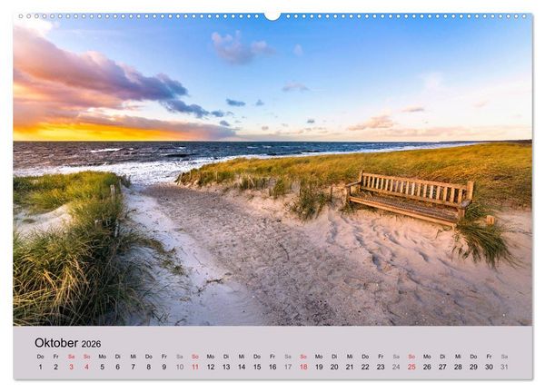 Produktbild: STRANDLUST: Fischland-Dar&szlig;-Zingst (hochwertiger Premium Wandkalender 2026 DIN A2 quer), Kunstdruck in Hochglanz