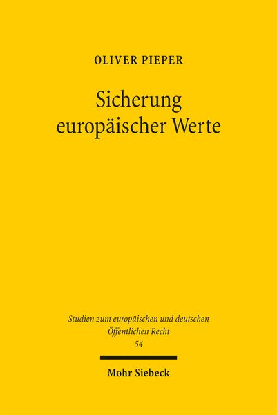 Produktbild: Sicherung europ&auml;ischer Werte