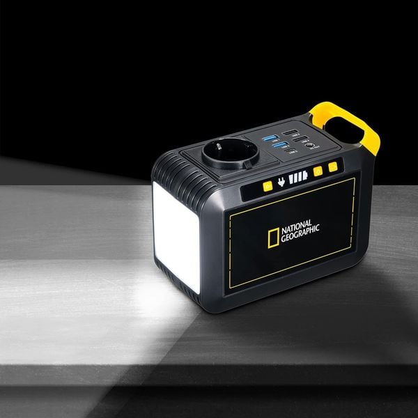 Produktbild: National Geographic 9060100 - Mobile Power Station mit USB, AC und DC Anschl&uuml;ssen