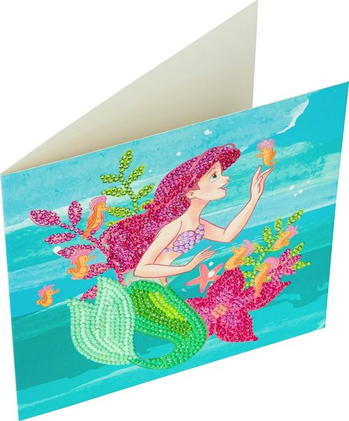 Produktbild: Craft Buddy CCK-DNY803 - Crystal Art, Ariel die Meerjungfrau, 18x18cm