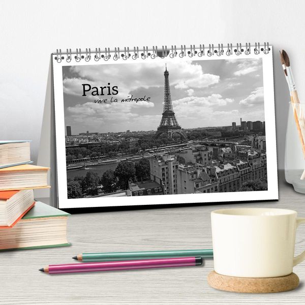 Produktbild: Paris vive la m&eacute;tropole (Tischkalender 2026 DIN A5 quer), CALVENDO Monatskalender