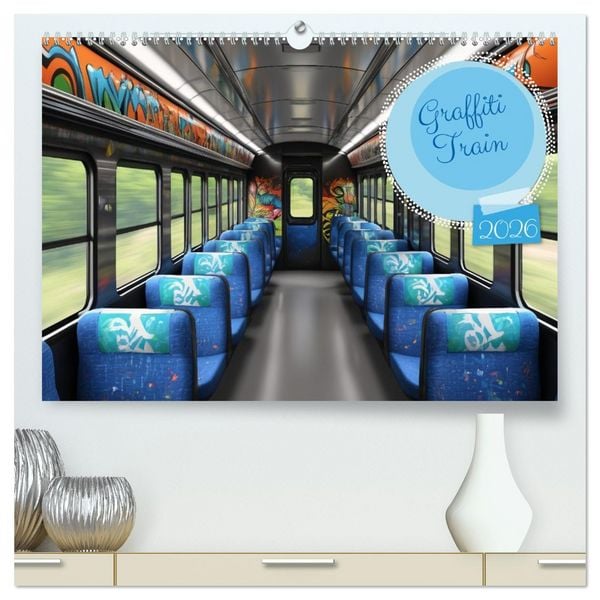Produktbild: Graffiti Train (hochwertiger Premium Wandkalender 2026 DIN A2 quer), Kunstdruck in Hochglanz
