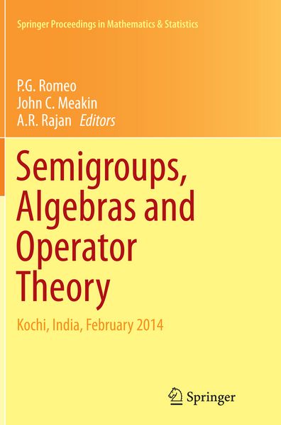 Produktbild: Semigroups, Algebras and Operator Theory
