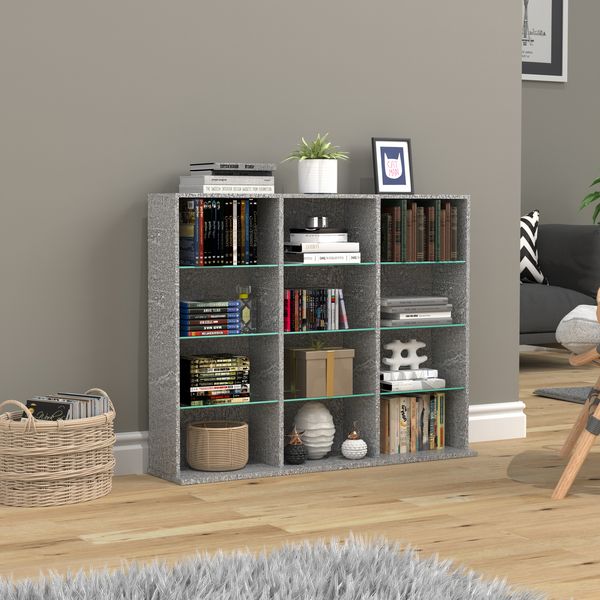 Produktbild: Holz CD DVD Standregal B&uuml;cherregal Regal Zilas L