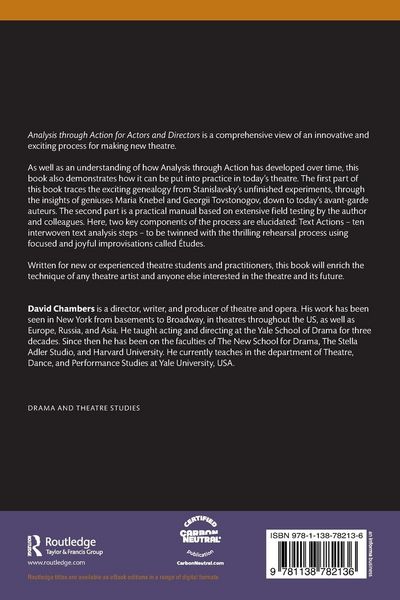 Produktbild: Analysis through Action for Actors and Directors