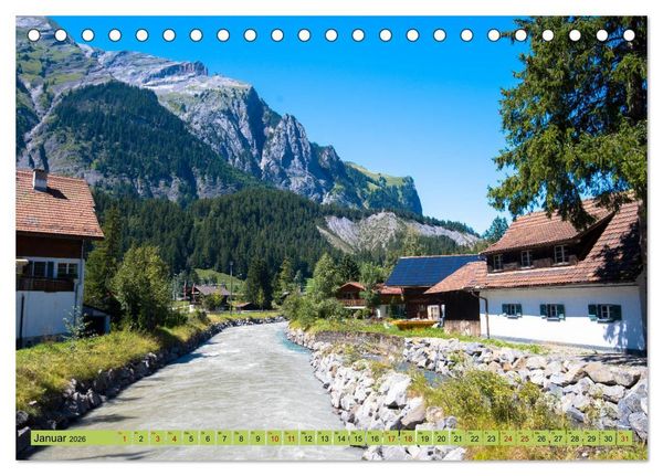 Produktbild: Alpentraum Kandersteg (Tischkalender 2026 DIN A5 quer), CALVENDO Monatskalender