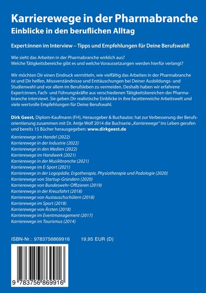 Produktbild: Karrierewege in der Pharmabranche