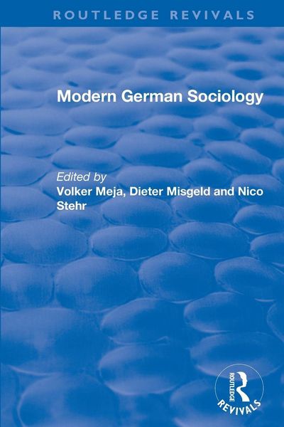 Produktbild: Modern German Sociology